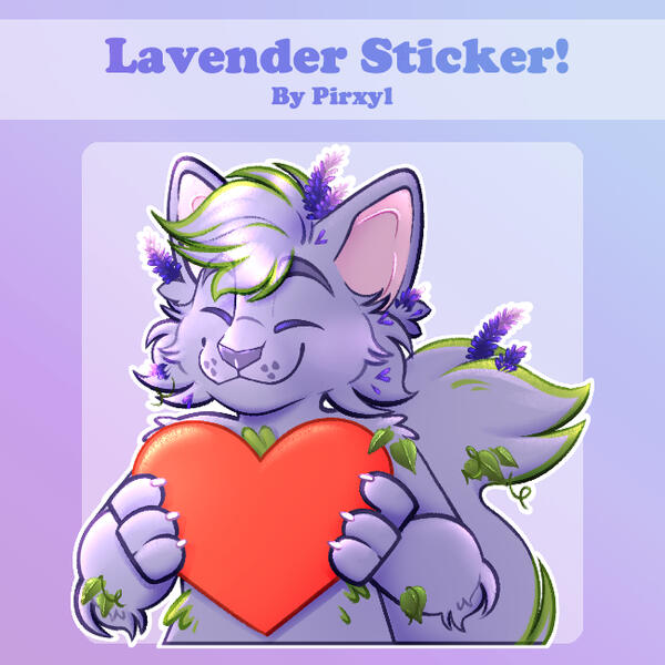 Lavender Sticker Lavender Sticker